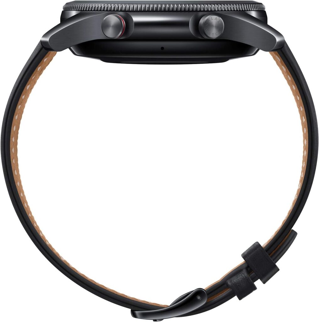 Samsung Galaxy Watch 3: امسونج ساعة جالكسي ووتش 3 الذكية من الستانلس ستيل مقاس 45 ملم بتقنية البلوتوث - اسود ميستيك (اصدار المملكة المتحدة)