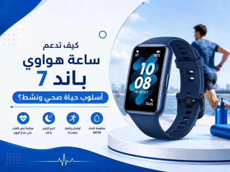 كيف تدعم ساعة هواوي باند 7 أسلوب حياة صحي ونشط؟