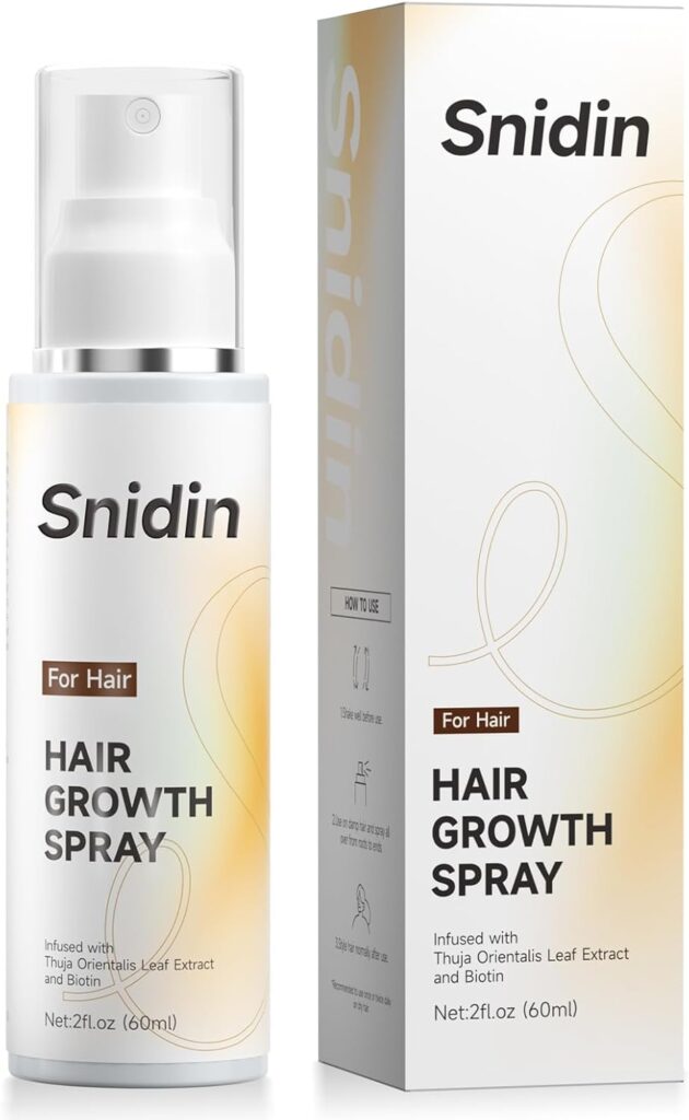 بخاخ سنيدين (Snidin) المتطور لإنبات الشعر – قوة إكليل الجبل والبيوتين لابتكار كثافة لا تقاوم (60 مل)