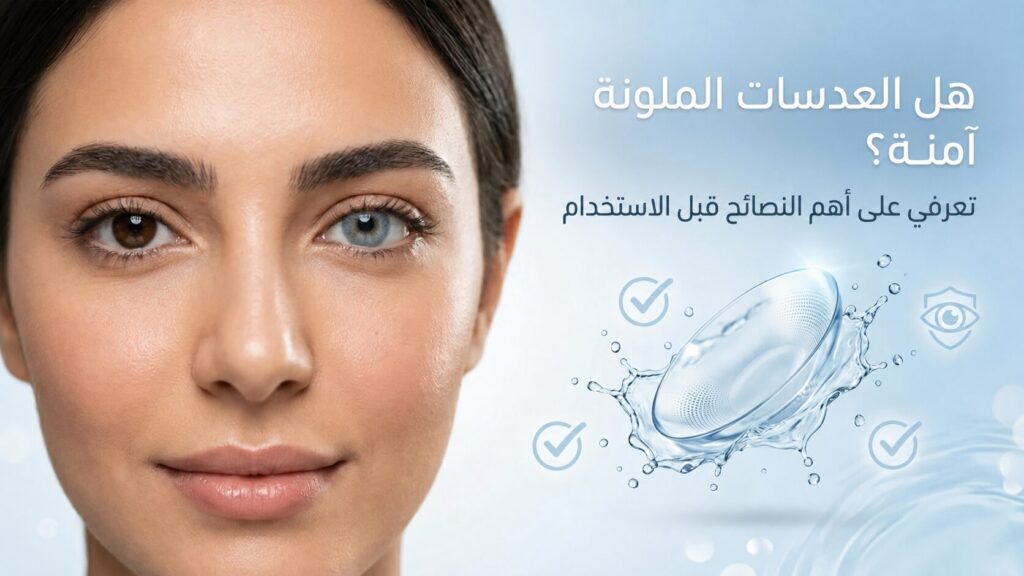 نصائح أمان لاستخدام العدسات اللاصقة الملونة
