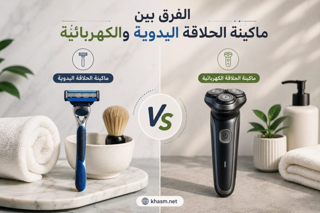 الفرق بين ماكينة الحلاقة اليدوية والكهربائية