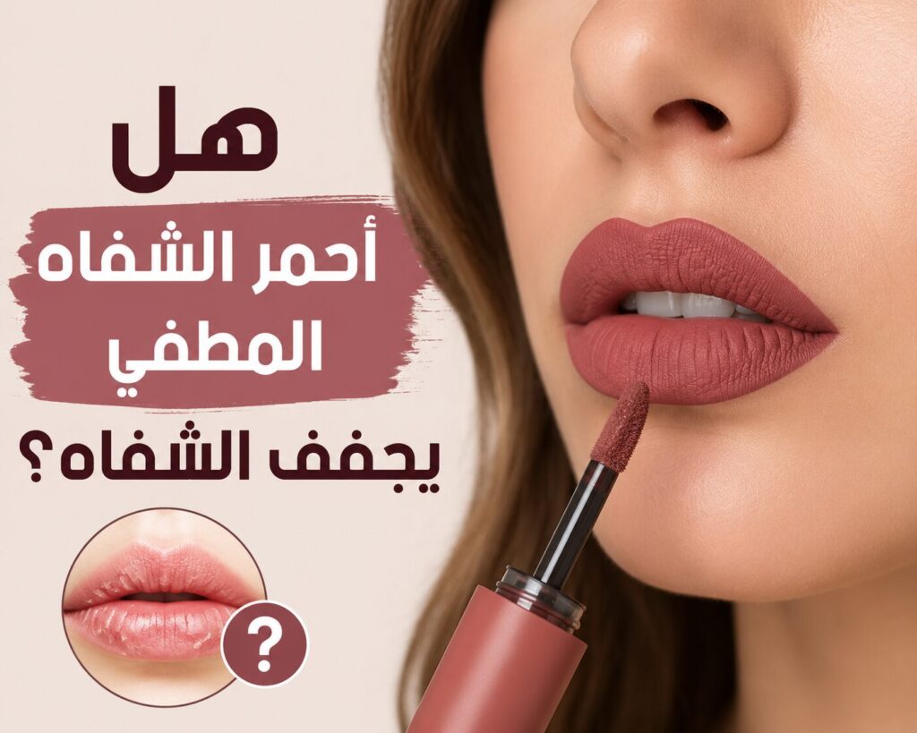 هل أحمر الشفاه المطفي يجفف الشفاه؟