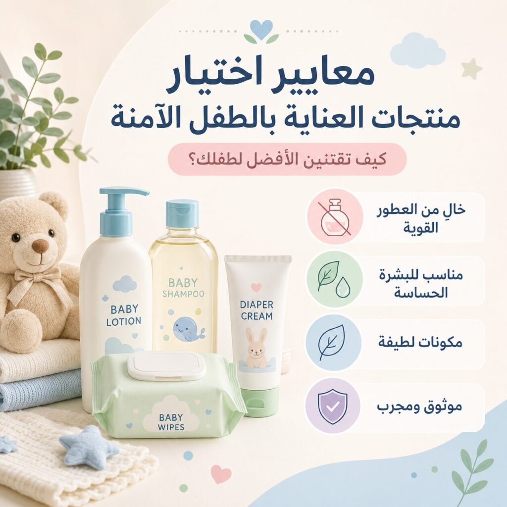 معايير اختيار منتجات العناية بالطفل الآمنة