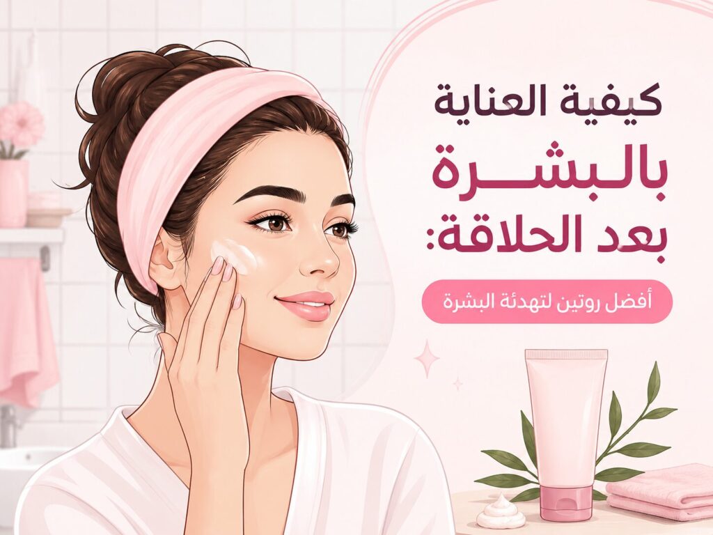 كيفية العناية بالبشرة بعد الحلاقة