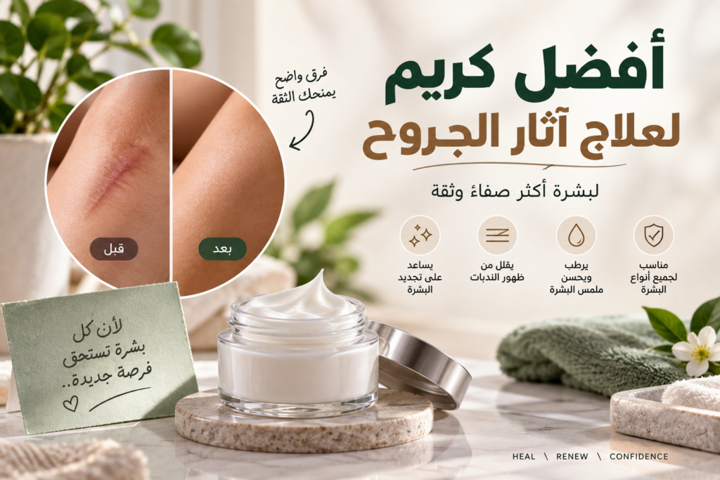 افضل كريم لعلاج اثار الجروح