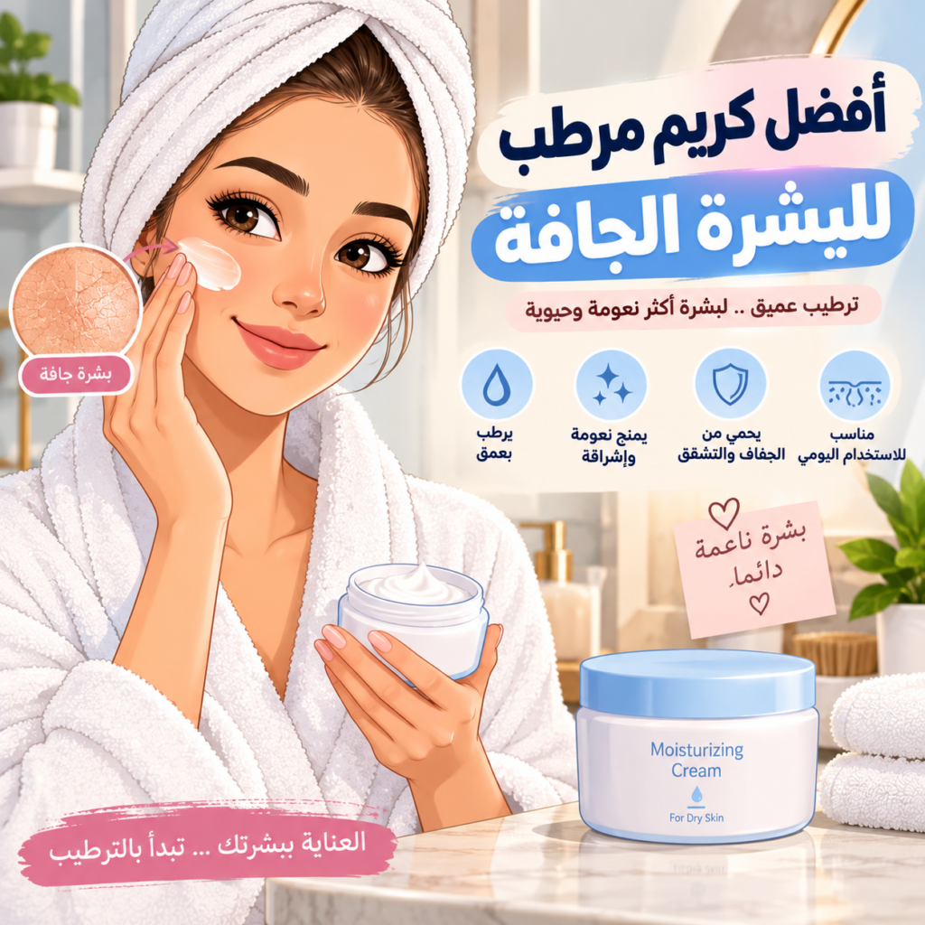 افضل كريم مرطب للبشرة الجافة