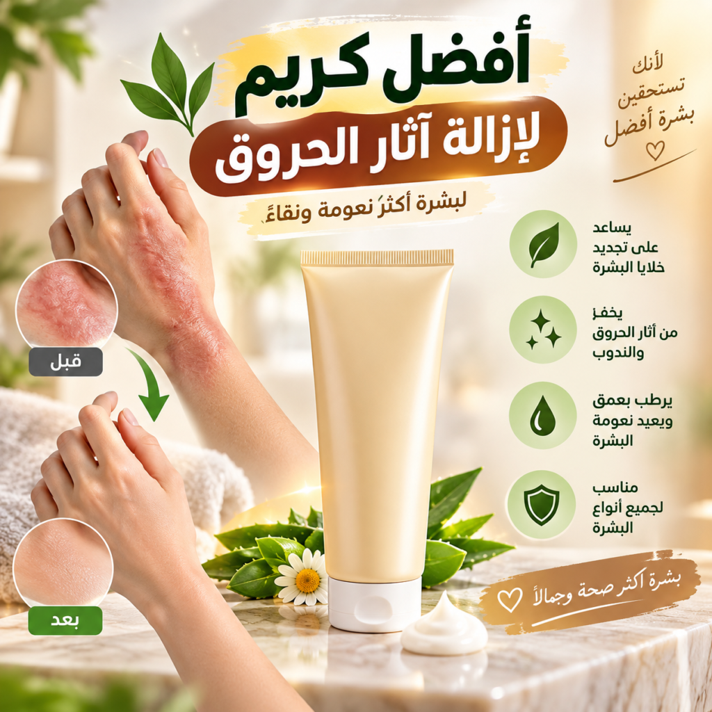 افضل كريم لازالة اثار الحروق