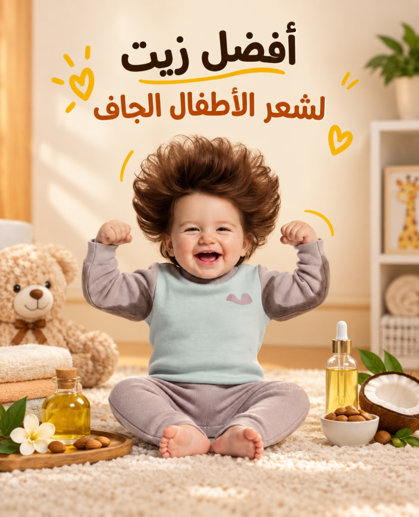 افضل زيت لشعر الاطفال الجاف