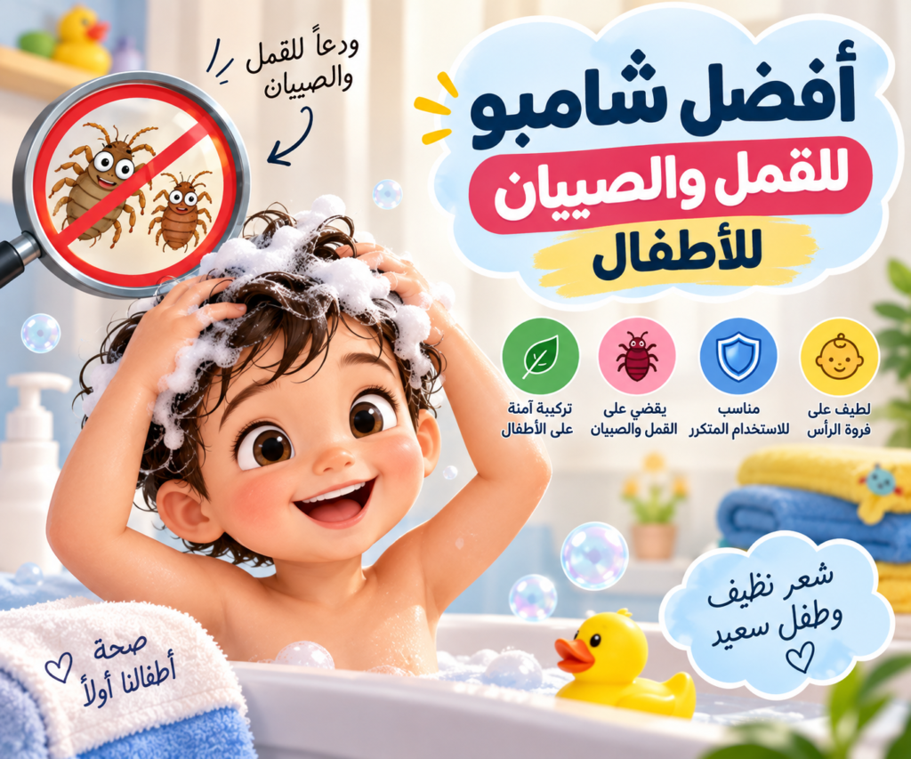 افضل شامبو للقمل والصيبان للاطفال