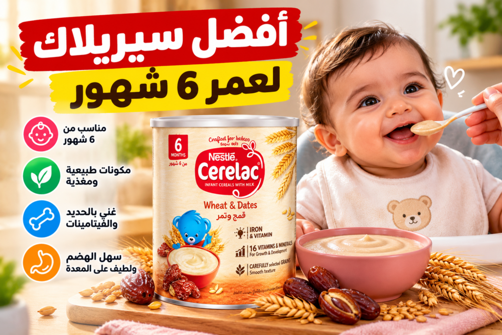 افضل سيريلاك لعمر ٦ شهور