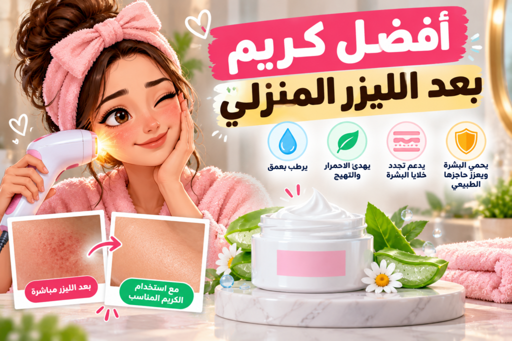 افضل كريم بعد الليزر المنزلي