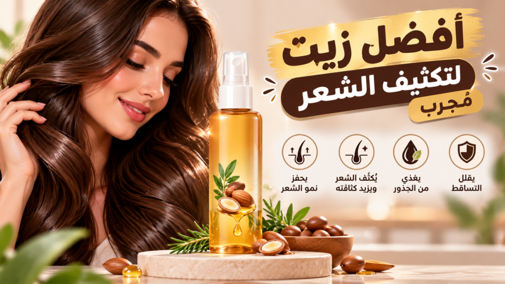 افضل زيت لتكثيف الشعر مجرب